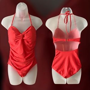 Coral Pink One Pieve Bathing Suit